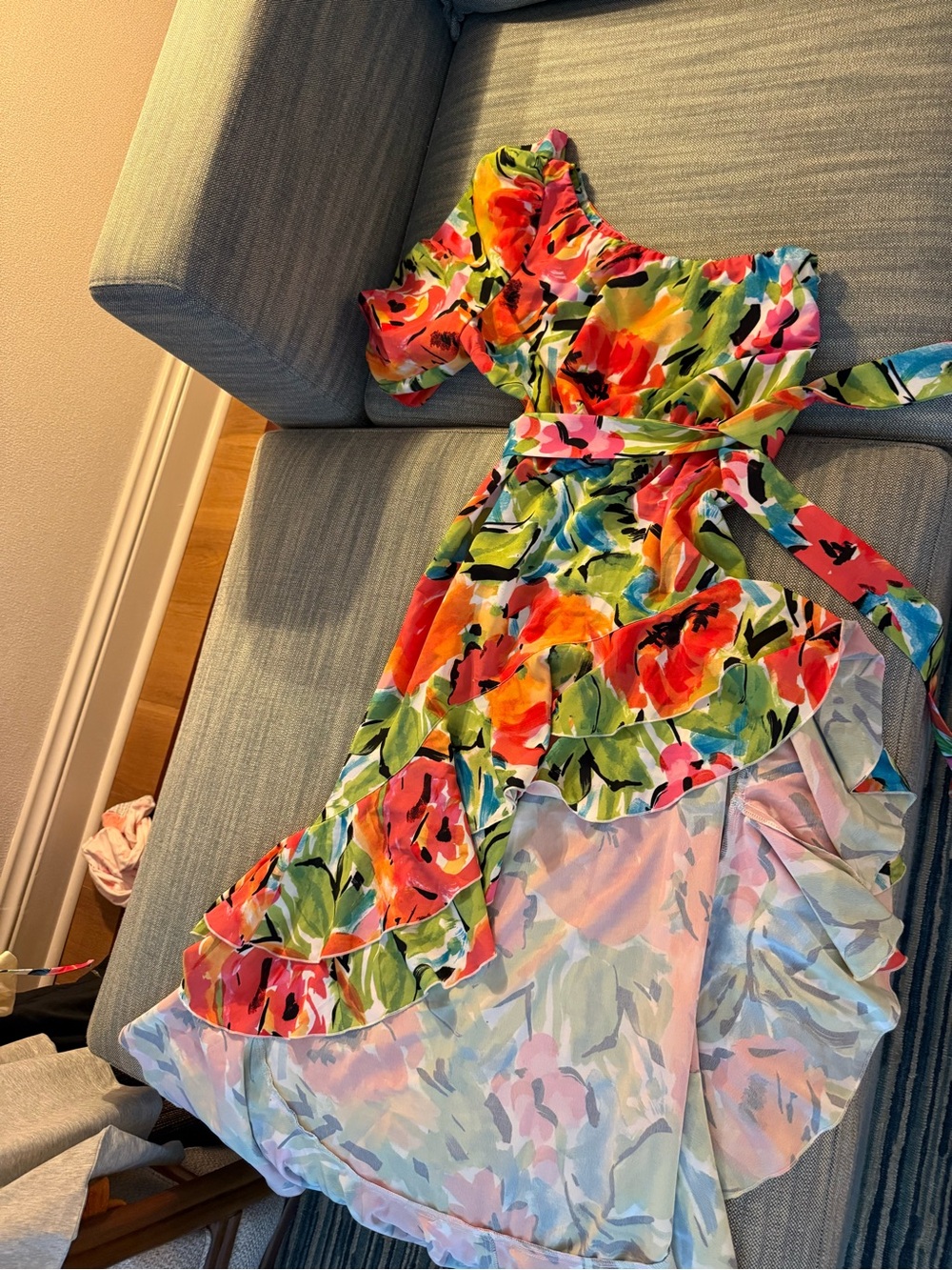 One shoulder dress large
